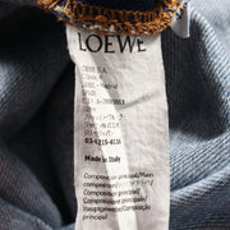 Loewe Asymmetrical Denim Jacket Size 44